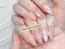 アムールユシマテン 上野湯島店(Amour)/キラキラ春ネイル