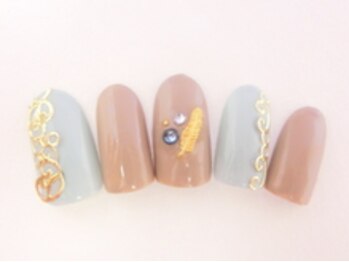 ネイルサロン ロゼオ(Nail salon Roseo)/■渋谷>6990円Set/フェザー