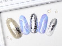 ネイルサロンフォーユー(for u)/涼しげニュアンス￥7980