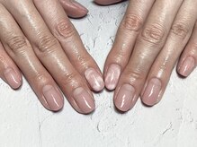 パラジェル登録サロン バランス シンプルネイル&アイラッシュ 新田東店(balance)/ピンク×マーブル