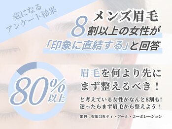 アイラッシュサロン ブラン 大分駅前店(Eyelash Salon Blanc)/メンズ眉毛は「印象に直結」！