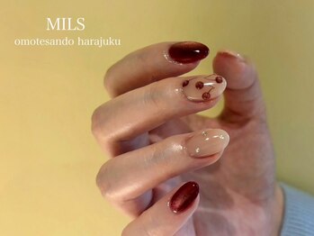 ミルズ オモテサンドウ ハラジュク(MILS omotesando harajuku)の写真/持ち込みデザインのコースも◎パーツやストーンの種類も豊富。