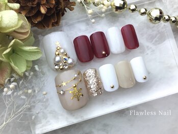 フローレスネイル 新宿西口店(FlawlessNail)の写真/【毎回オフ無料☆】フットシンプルコ-ス¥6980.¥7280/ワンカラ-¥6180も人気☆足先も抜かりなく*《新宿駅》