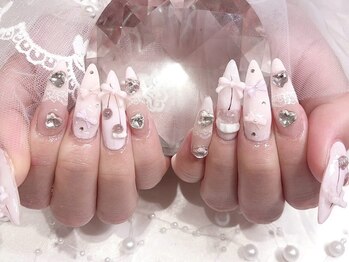 プティネイル 池袋(Puty Nail)/ピンクいっぱいさくらんぼネイル