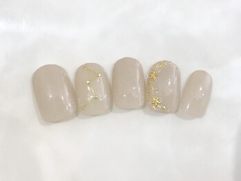 アトリエ メルシー 代々木(atelier merci)/【星空】シンプルネイル