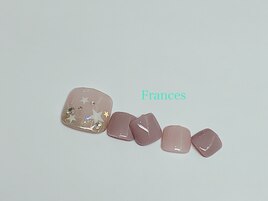 フット　星ネイル