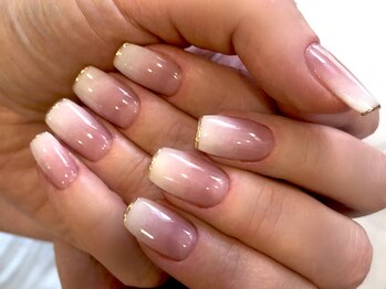 ネイルマジック 仙台一番町店(NAIL MAJIC)/ベイビーブーマーミラーフレンチ