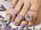 purple foot nail