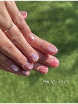 ソフィアアイズ 倉敷店(SOPHIAEYES)/紫陽花ネイル