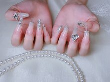 スノーネイルサロン 新宿店(Snow nail salon)/チェンフレンチ/ストーン