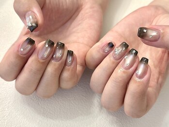 nail atelier Thalia【タリア】ニュアンス/3Dアート/推しネイル/フィルイン/omakase black
