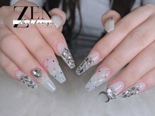 ゼン ネイル デザイン 池袋(ZEN NAIL DESIGN)/長さだしやり放題×つけ放題