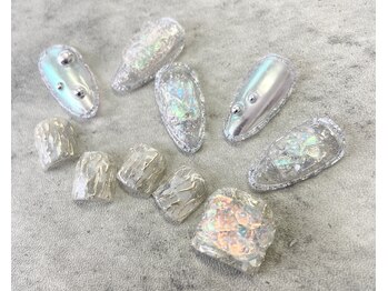 ネイル ブーマー(Nail BOOMER)/フットネイル/うる艶ネイル