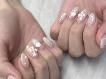 ローランリム(LORAN Lim)/クロムとローズの甘辛ネイル
