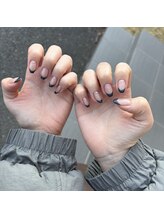 グランビューティー 静岡インター通り店(gran beauty)/ネイビーフレンチネイル