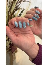 プルメリアドット(Plumeria.)/マグネットネイル