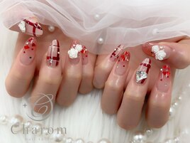 バレンタインネイル