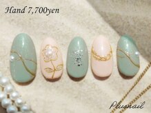 プラスネイル 北千住東口店(PLUS NAIL)/【3130】フラワーネイル