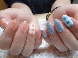 アシンメトリーカラー☆チェック