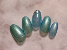 ルームヘアネイル 曙橋店(Room hair nail)/パールブルーネイル