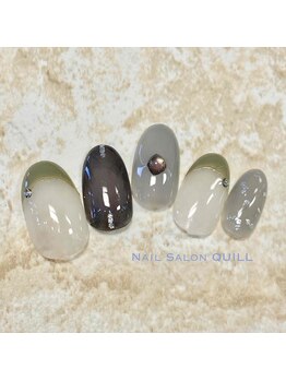 ネイルサロン クイル(QUILL)/１１月グレー（２）