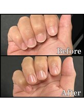眉毛男子 新宿店/ネイルケア【 before / after 】