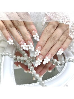 マリンネイル 麻布十番(Marin nail)/リボンネイル