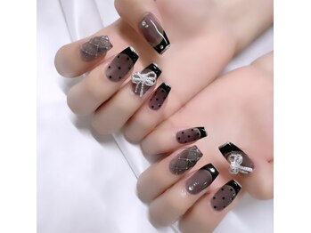 バベル 新町店(Babel)/モノトーンネイル¥8000＋追加