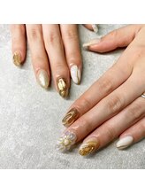 ガーデンネイル(Garden Nail)/ぷっくりお花ネイル