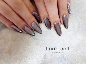 ロアズネイル(Loa's nail)/マグネット+ストーンアート♪