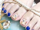 ビジューフラワーネイル