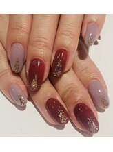 カラン 焼津店(CALIN)/シンプルラメネイル