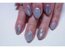 プチリリィ(Petit Lily)/好きなブルーのワンカラーネイル