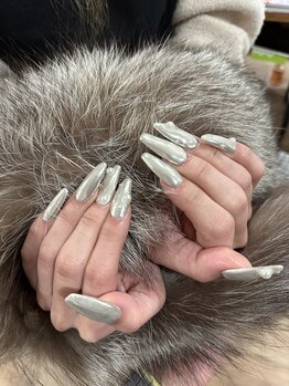 アイピー(I.P)/ホワイトミラーネイル¥5500