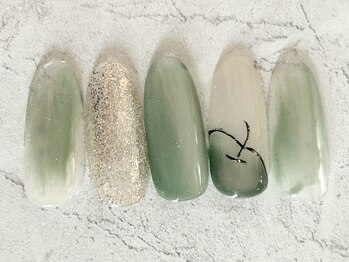 スリール(Sourire)/グリーンアップルネイル☆