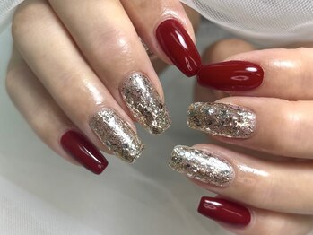 ユイット(HUIT)/～ボルドー×ラメ～