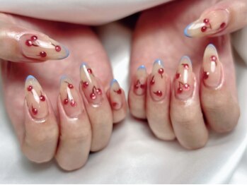 レフトネイルズ(LEFTNAILS)/さくらんぼネイル