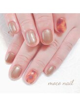 モコネイル(moco nail)/☆ワンカラー2本アート☆