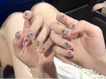 ナユキネイル 渋谷店(NA.YUKI NAIL)/大人可愛いクリスマスネイル