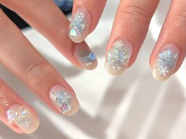 冬のキラキラネイル