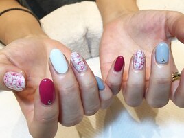 ツイードネイル。
