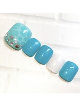 ライト ネイルズ ニシノミヤ(light nails NISHINOMIYA)/フットネイル☆ 水面ネイル☆