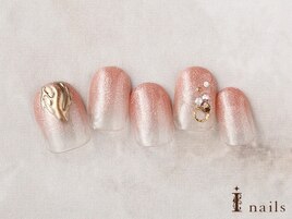 大人ラメグラニュアンスネイル