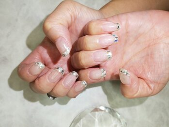 シュガーネイル(sugar nail)/ガラスフレンチネイル