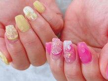 ネイルサロン シェル(Nail Salon SHELL)/ぷっくりレモンネイル♪