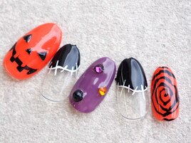 大人のハロウィンアートネイル