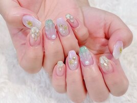 #マーメイドネイル #夏ネイル