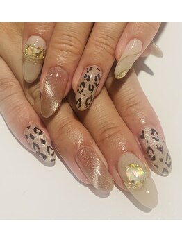 カラン 焼津店(CALIN)/レオパードアクセサリーネイル