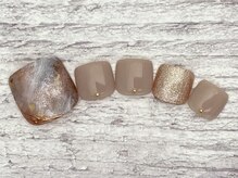 ネイルサロン アミュゼ/定額デザインフットジェル 