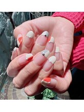 ネイルサロン リスタ(Rista)/まっすぐフレンチ　シンプル